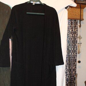 Long Black Cardigan